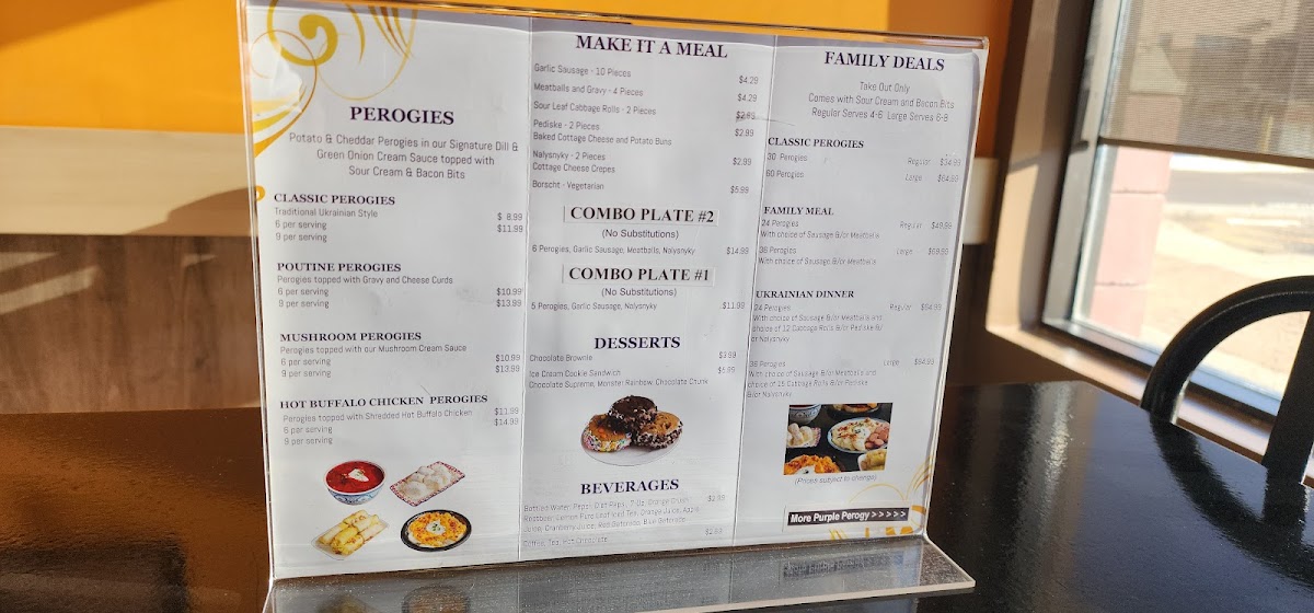 Menu - Purple Perogy photo 1